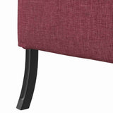 Canapé à Haut Dossier Rouge bordeaux 109 x 56 x 121 cm tissu
