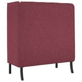Canapé à Haut Dossier Rouge bordeaux 109 x 56 x 121 cm tissu