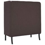 Canapé à Haut Dossier Marron foncé 109 x 56 x 121 cm tissu