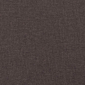 Canapé à Haut Dossier Marron foncé 109 x 56 x 121 cm tissu