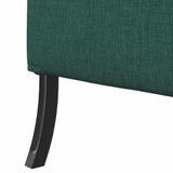 Canapé à Haut Dossier Vert foncé 109 x 56 x 121 cm tissu