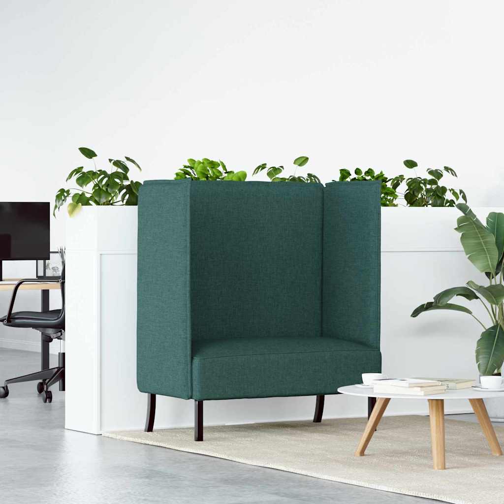 Canapé à Haut Dossier Vert foncé 109 x 56 x 121 cm tissu