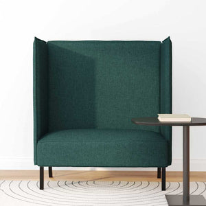 Canapé à Haut Dossier Vert foncé 109 x 56 x 121 cm tissu