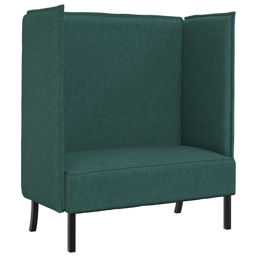 Canapé à Haut Dossier Vert foncé 109 x 56 x 121 cm tissu