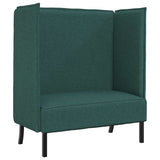 Canapé à Haut Dossier Vert foncé 109 x 56 x 121 cm tissu