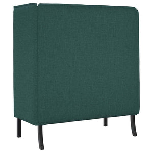 Canapé à Haut Dossier Vert foncé 109 x 56 x 121 cm tissu