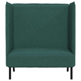 Canapé à Haut Dossier Vert foncé 109 x 56 x 121 cm tissu