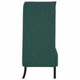 Canapé à Haut Dossier Vert foncé 109 x 56 x 121 cm tissu