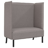 Canapé à Haut Dossier Taupe 109 x 56 x 121 cm tissu
