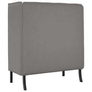 Canapé à Haut Dossier Taupe 109 x 56 x 121 cm tissu