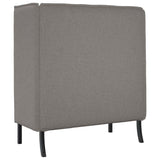 Canapé à Haut Dossier Taupe 109 x 56 x 121 cm tissu