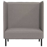 Canapé à Haut Dossier Taupe 109 x 56 x 121 cm tissu