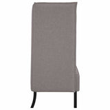 Canapé à Haut Dossier Taupe 109 x 56 x 121 cm tissu