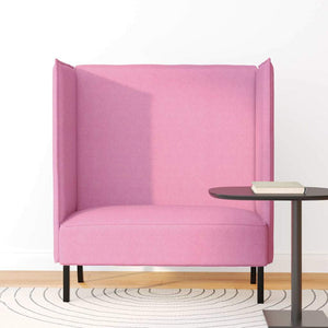 Canapé à Haut Dossier Rose 109 x 56 x 121 cm tissu