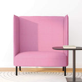 Canapé à Haut Dossier Rose 109 x 56 x 121 cm tissu