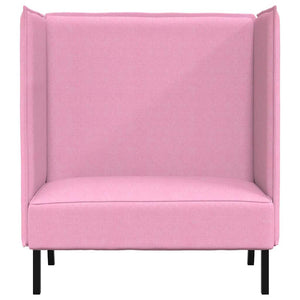 Canapé à Haut Dossier Rose 109 x 56 x 121 cm tissu