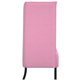 Canapé à Haut Dossier Rose 109 x 56 x 121 cm tissu
