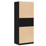 Armoire Chêne Noir 80 x 50 x 200 cm Bois d'ingénierie