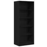 Armoire Chêne Noir 80 x 50 x 200 cm Bois d'ingénierie