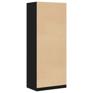 Armoire Chêne Noir 80 x 50 x 200 cm Bois d'ingénierie
