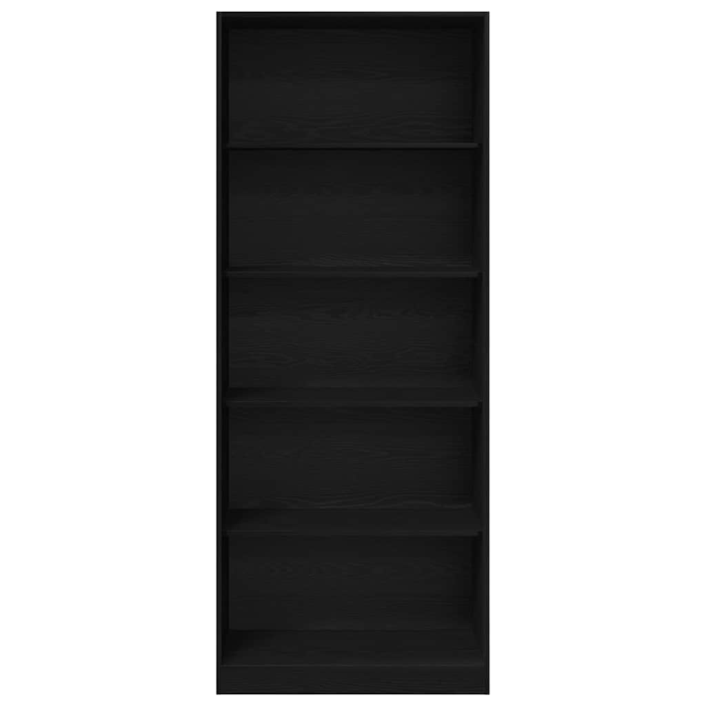 Armoire Chêne Noir 80 x 50 x 200 cm Bois d'ingénierie