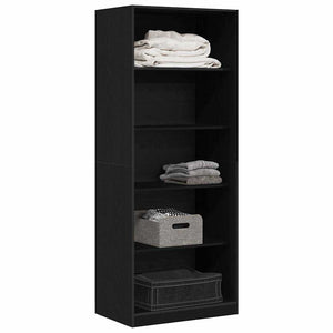Armoire Chêne Noir 80 x 50 x 200 cm Bois d'ingénierie