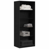 Armoire Chêne Noir 80 x 50 x 200 cm Bois d'ingénierie