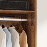 Armoire avec étagère Bois ancien Bois d'ingénierie