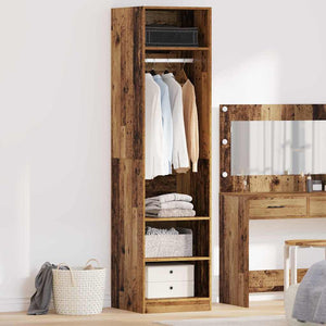 Armoire avec étagère Bois ancien Bois d'ingénierie