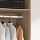 Armoire avec étagère chêne artisanal Bois d'ingénierie