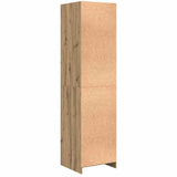 Armoire avec étagère chêne artisanal Bois d'ingénierie