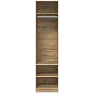 Armoire avec étagère chêne artisanal Bois d'ingénierie
