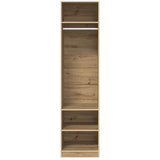 Armoire avec étagère chêne artisanal Bois d'ingénierie