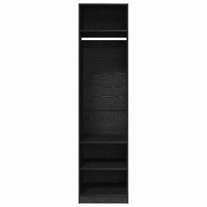 Armoire avec étagère avec stockage Chêne noir Bois d'ingénierie