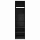 Armoire avec étagère avec stockage Chêne noir Bois d'ingénierie