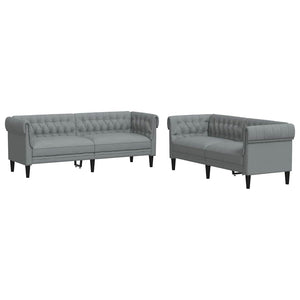Ensemble de Canapés Gris clair tissu