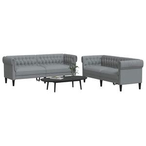 Ensemble de Canapés Gris clair tissu