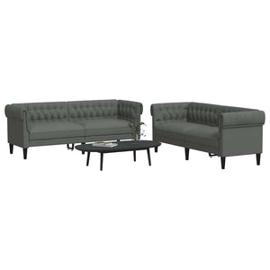 Ensemble de Canapés Gris foncé tissu