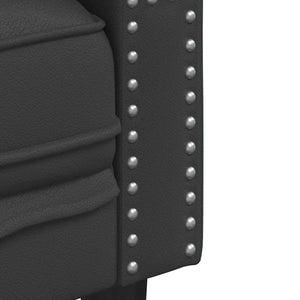 Ensemble de Canapés 2 pcs Noir 194 x 74.5 x 70.5 cm Faux cuir