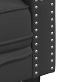 Ensemble de Canapés 2 pcs Noir 194 x 74.5 x 70.5 cm Faux cuir