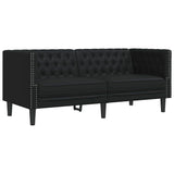 Ensemble de Canapés 3 pcs Noir 194 x 74.5 x 70.5 cm Faux cuir