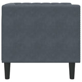Fauteuil Chesterfield Gris foncé 71 x 74.5 x 70.5 cm Velours