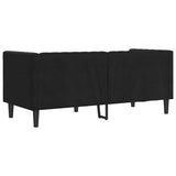 Canapé Chesterfield Autre Noir 174 x 74.5 x 70.5 cm Velours