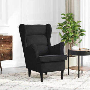 Fauteuil Noir 71 x 92 x 91 cm Velours