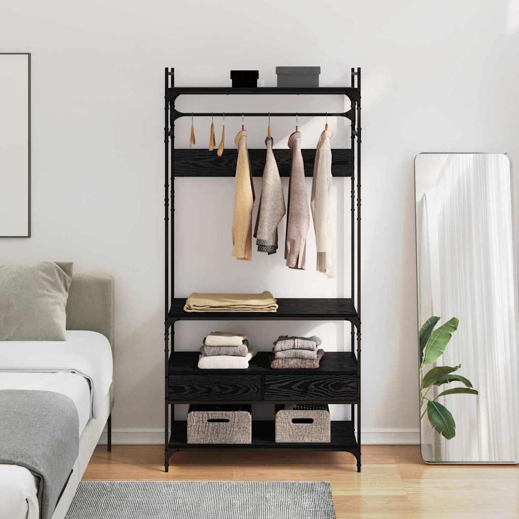 Armoire Chêne noir 89 x 39 x 184.5 cm Bois d'ingénierie