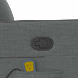 Fauteuil de massage inclinable Gris foncé 69 x 86 x 100 cm