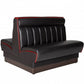 Banquette De Café American Double Noir Rouge