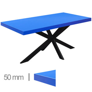 Blue dublin table 120x70cm