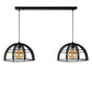 Dikra Lampe Pendentif Noir Duo