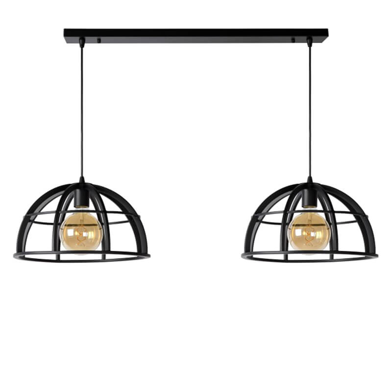 Dikra Lampe Pendentif Noir Duo